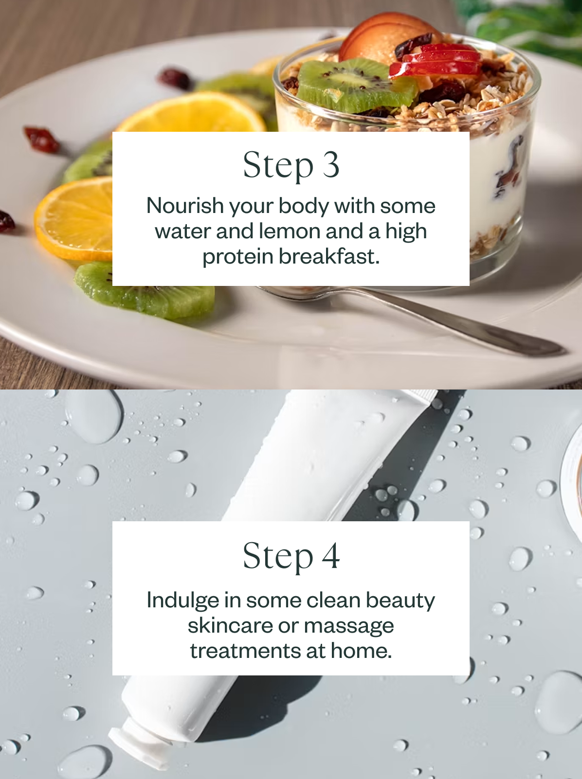 nourish your body with some water and lemon 