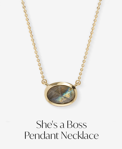 She's a Boss Pendant Necklace