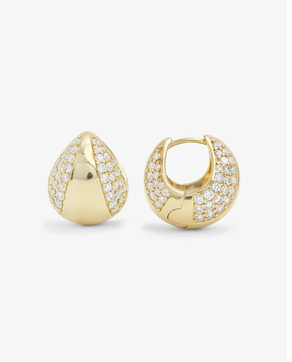 Norah Split Pavé Earrings