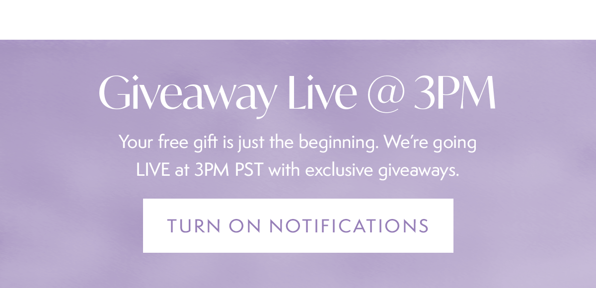 Giveaway Live @ 3PM