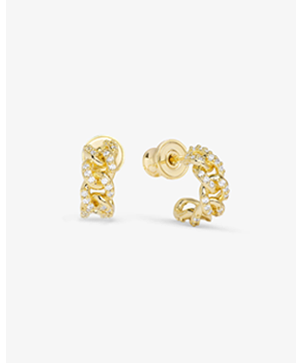 Pavé Julian Chain Huggies