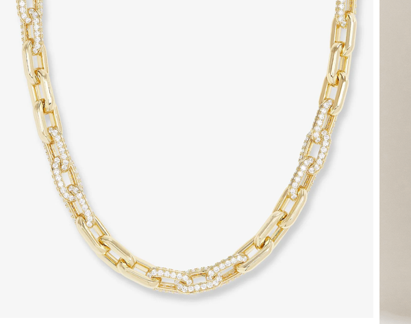 Frankie Pavé Chain Necklace