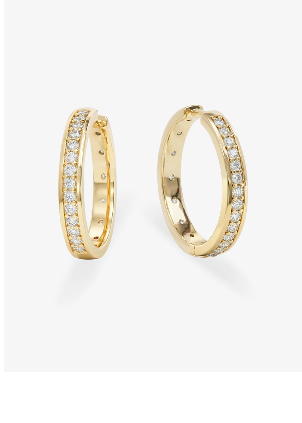 Ashley Infinity Reversible Hoops 1"
