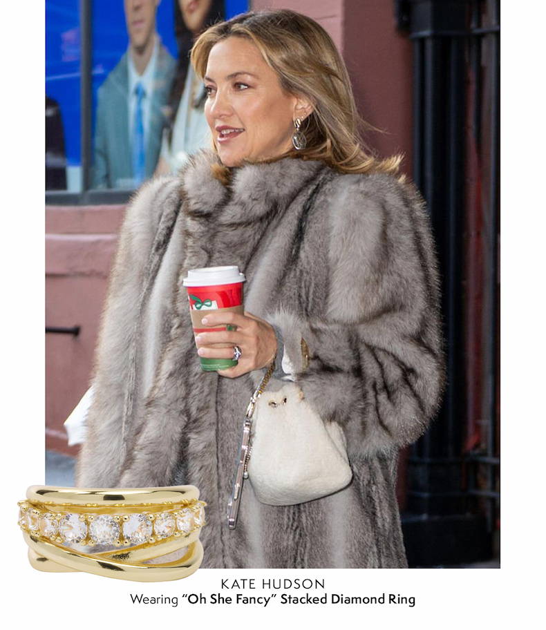 "Oh She Fancy" Stacked Diamond Ring