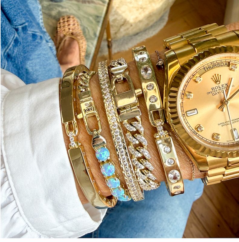 Proof that a little opal glow goes with everything.