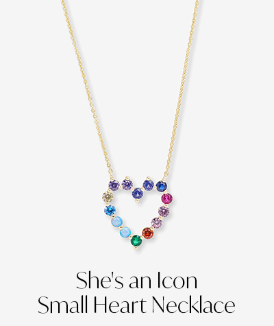 She's an Icon Small Heart Necklace