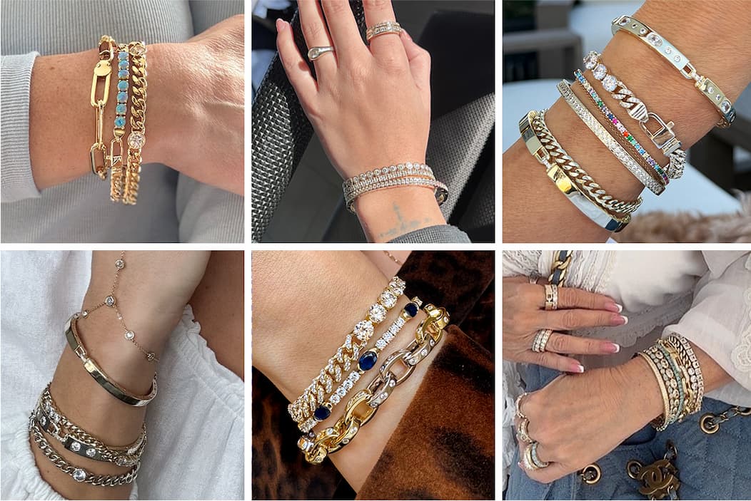 Instagram grid of MM bracelet stacks