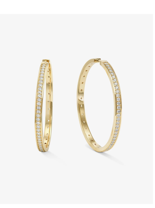 Ashley Infinity Reversible Hoops 2"