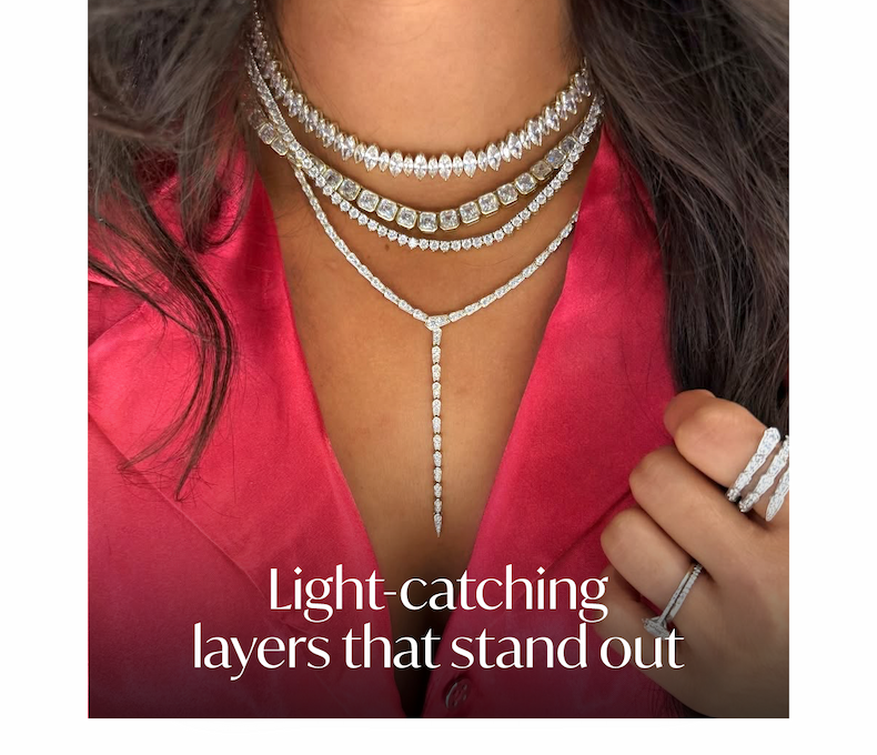 Light-catching layers that stand out