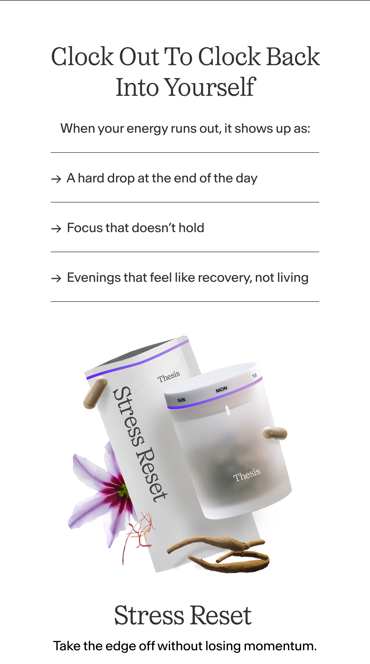Clock Out To Clock Back Into Yourself  When your energy runs out, it shows up as:  → A hard drop at the end of the day  → Focus that doesn’t hold  → Evenings that feel like recovery, not living