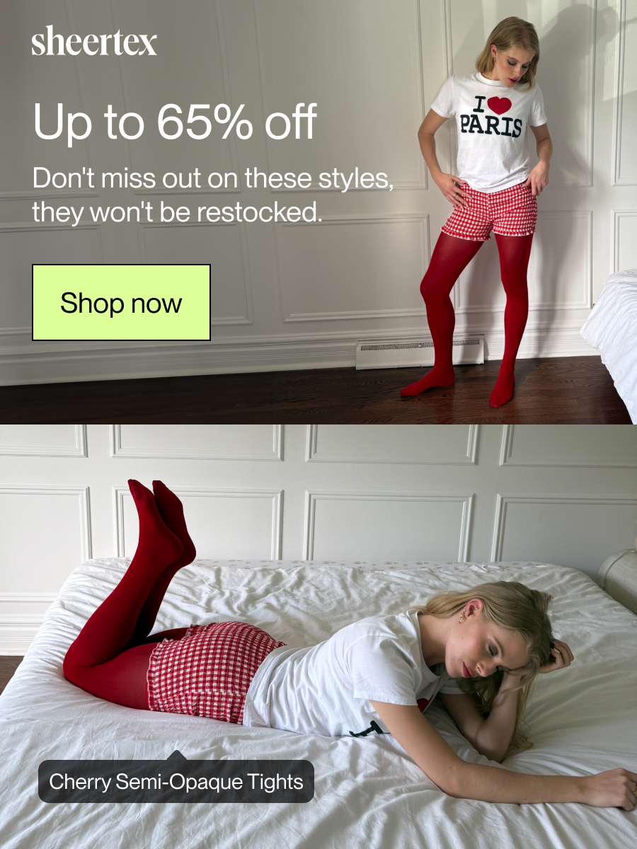 Up to 65% off. Don't miss out on these styles, they won't be restocked. [Shop now]