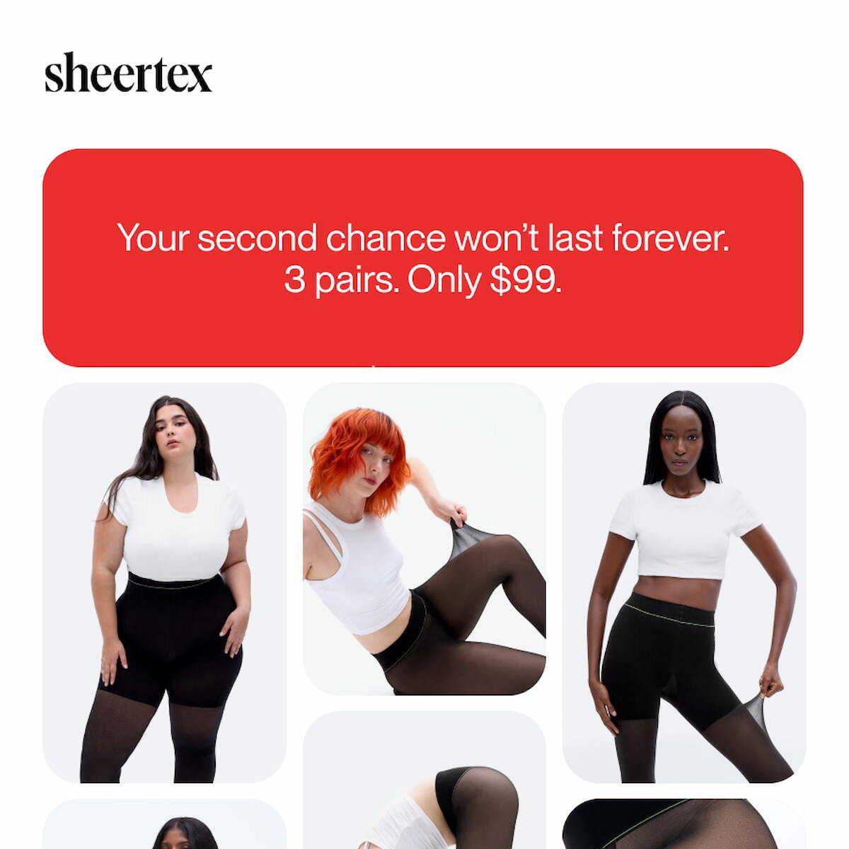 3 pairs of tights for $99