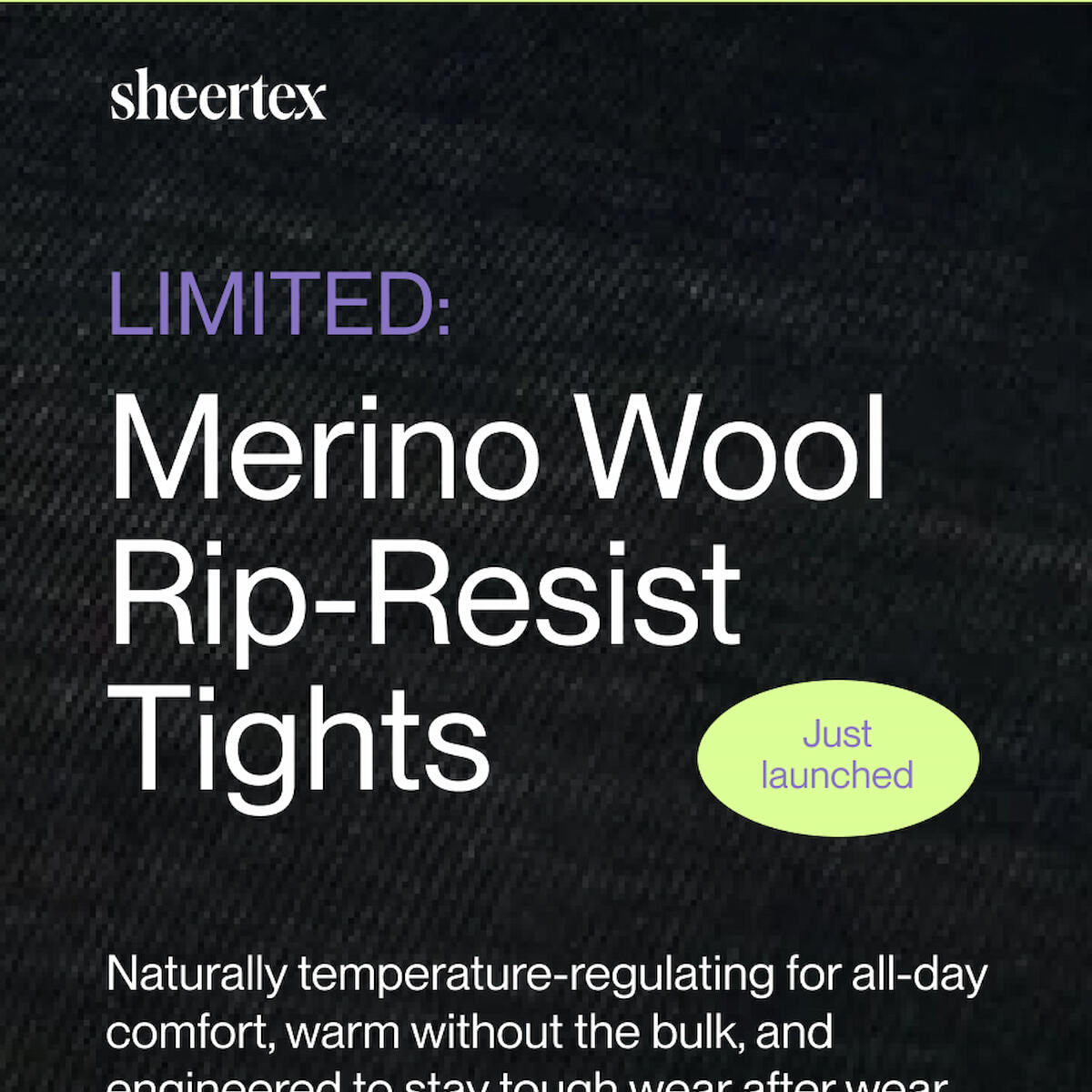 Merino Wool Rip-Resist Tights