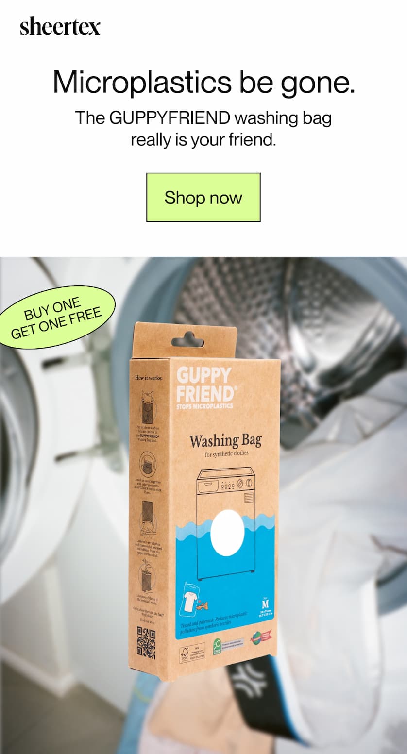 Microplastics be gone. The GUPPYFRIEND washing bag really is your friend. [Shop now]