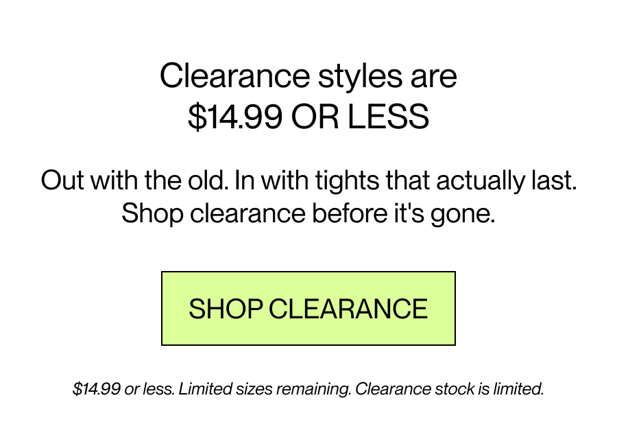 SHOP CLEARANCE
