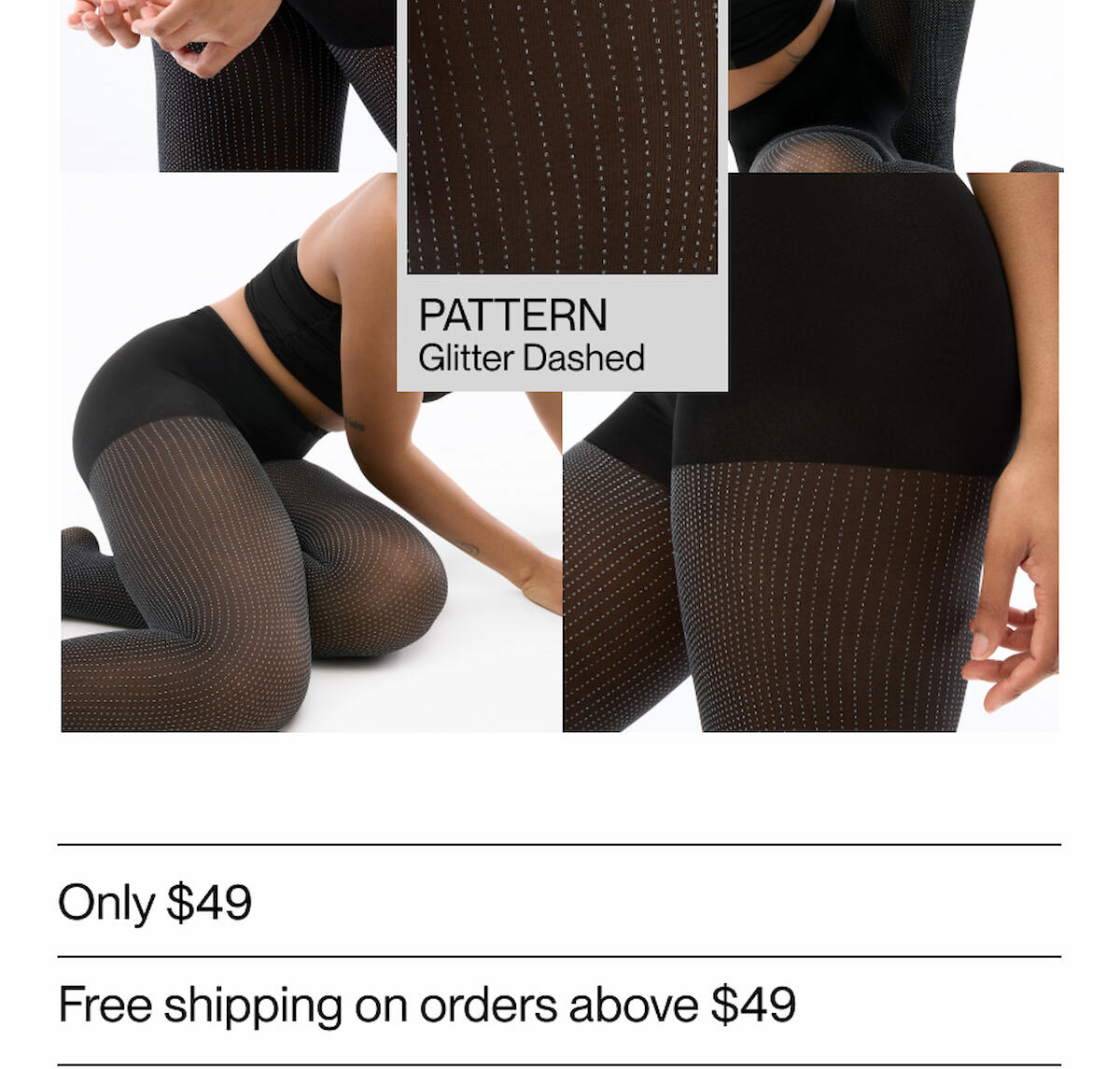 Glitter Dashed Pattern