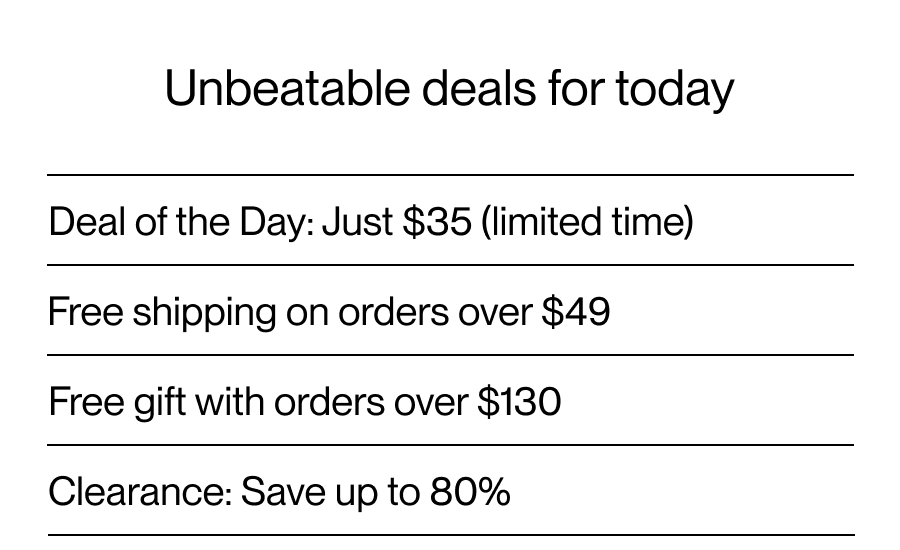 Unbeatable deals for today
