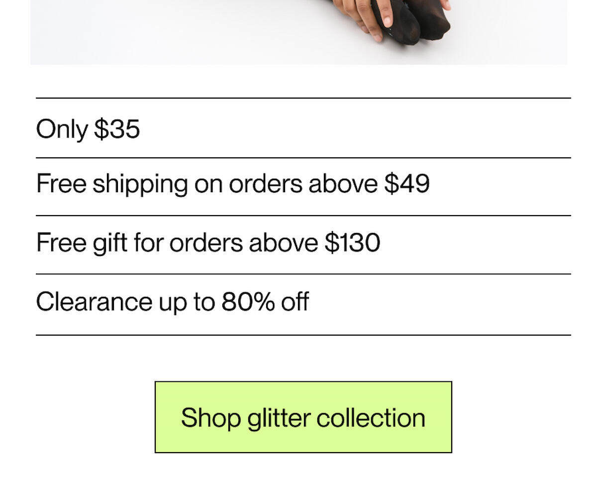 Shop glitter collection