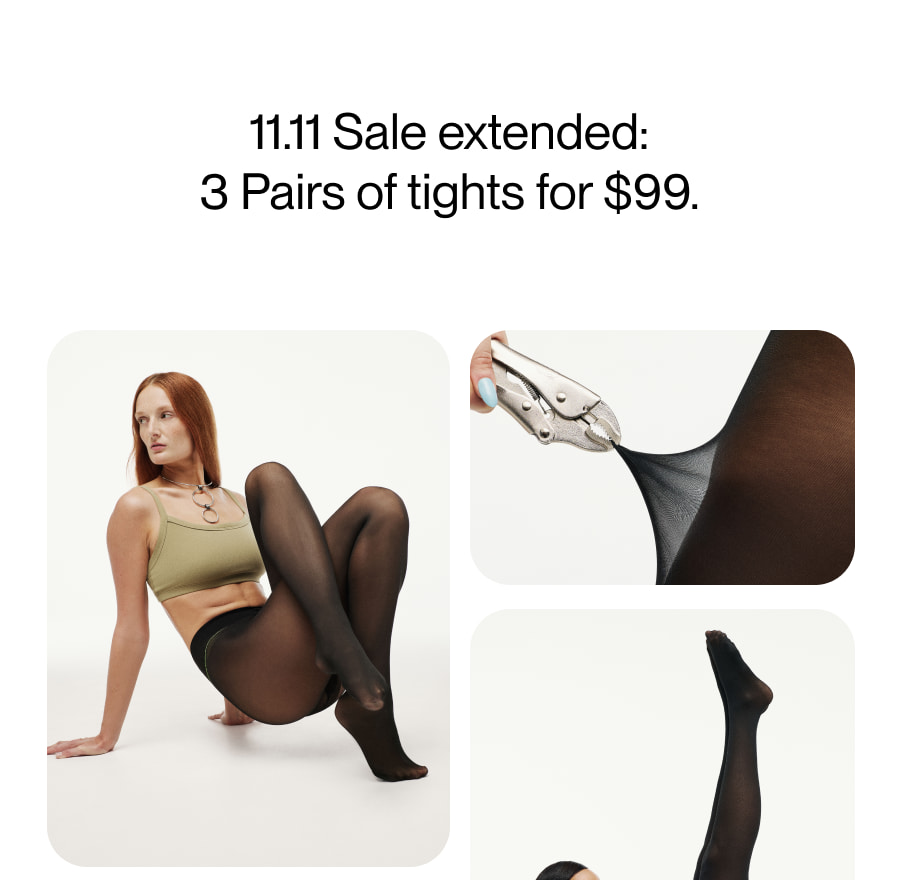 3 pairs of tights for $99