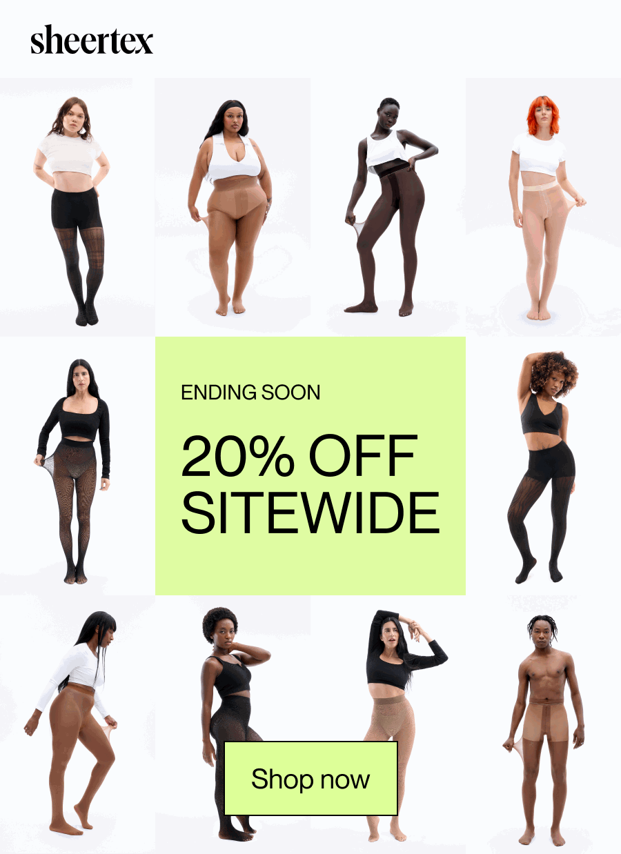 ENDING SOON: 20% OFF SITEWIDE.