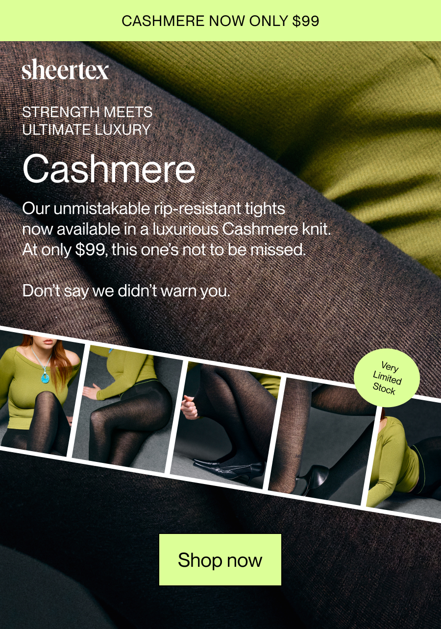 Cashmere now only $99
