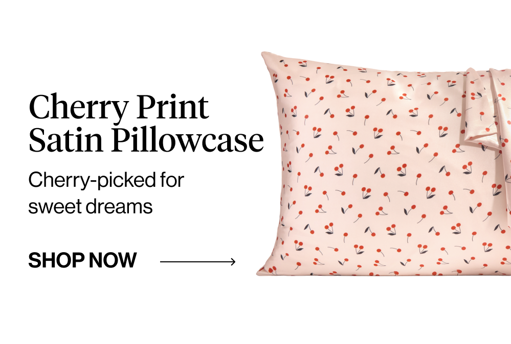 Cherry Print Satin Pillowcase