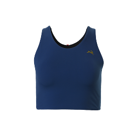 Indigo Turnover Crop Top