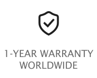 1-YEAR WARRANTY WORLDWIDE