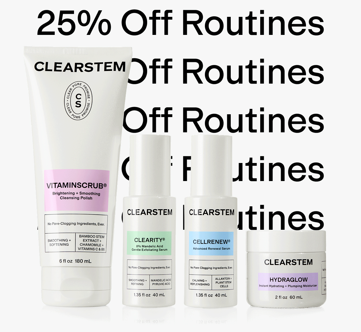 25% off routines