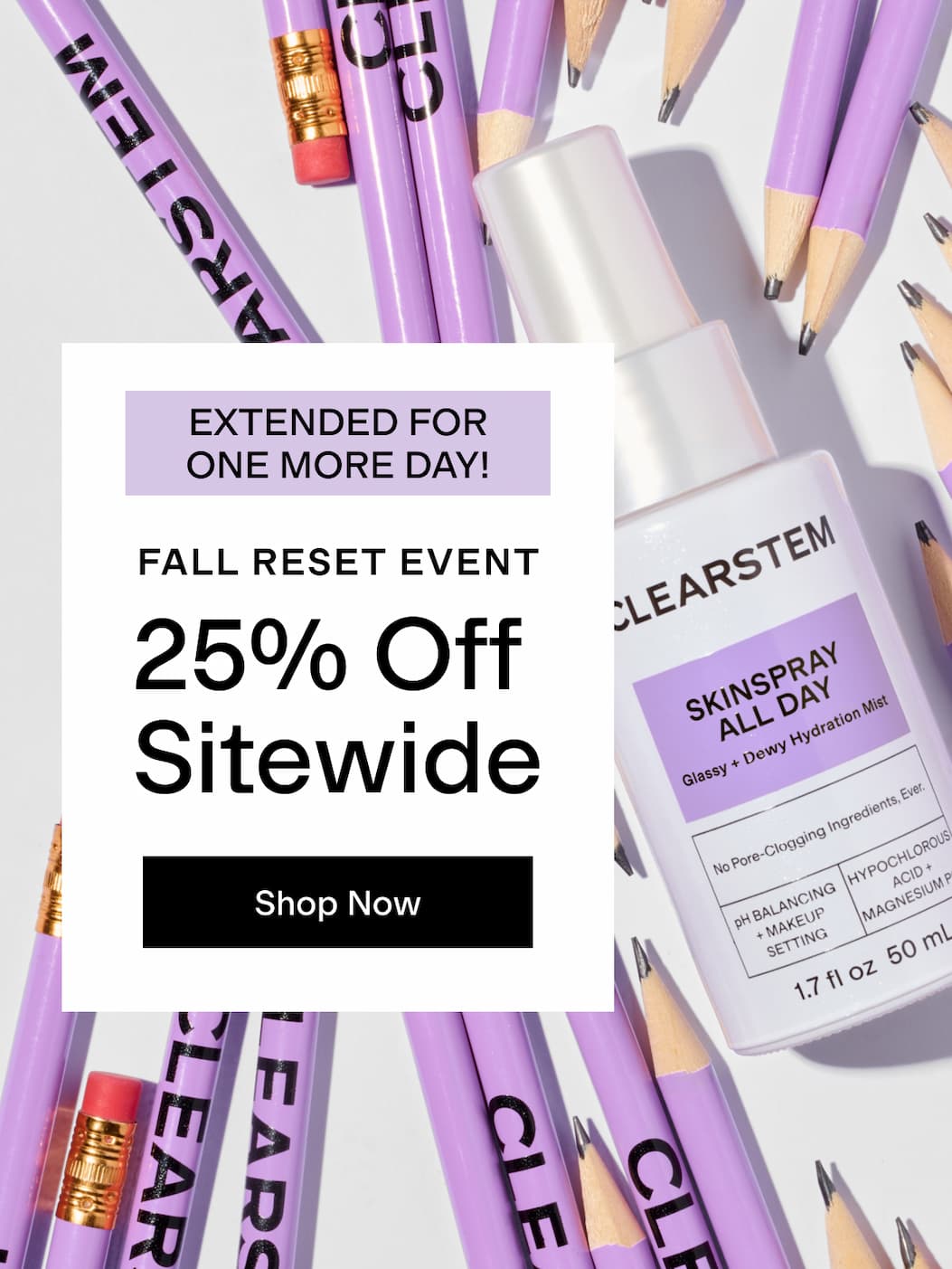 Fall Reset Event 25% Off EXTENDED!