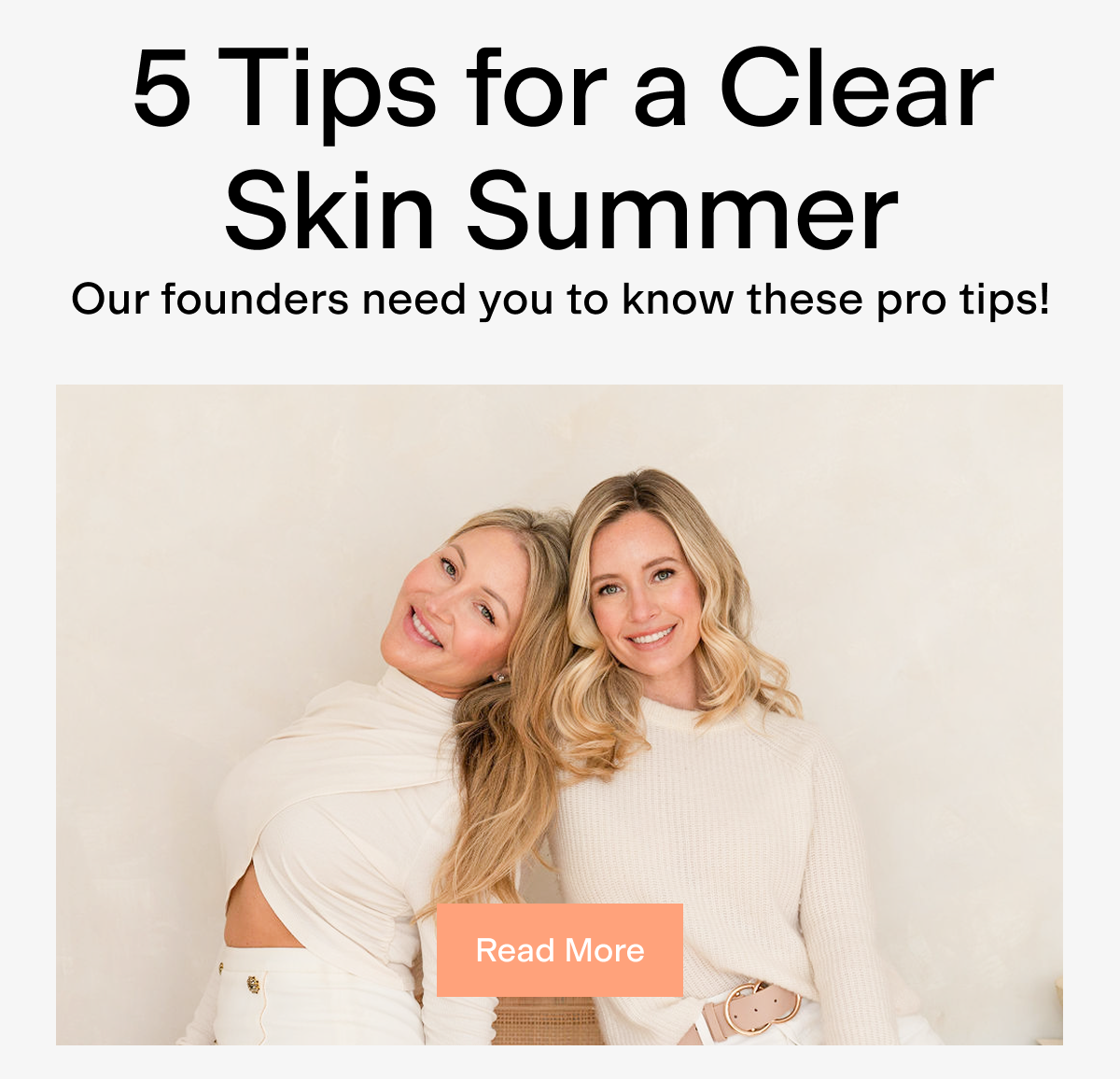 5 Tips for a Clear Skin Summer