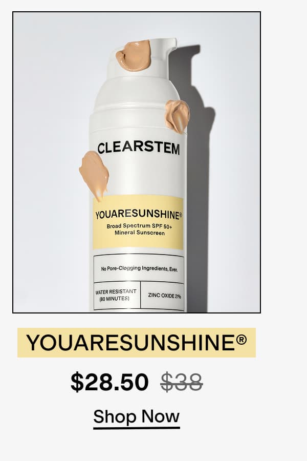 25% Off YOUARESUNSHINE SPF