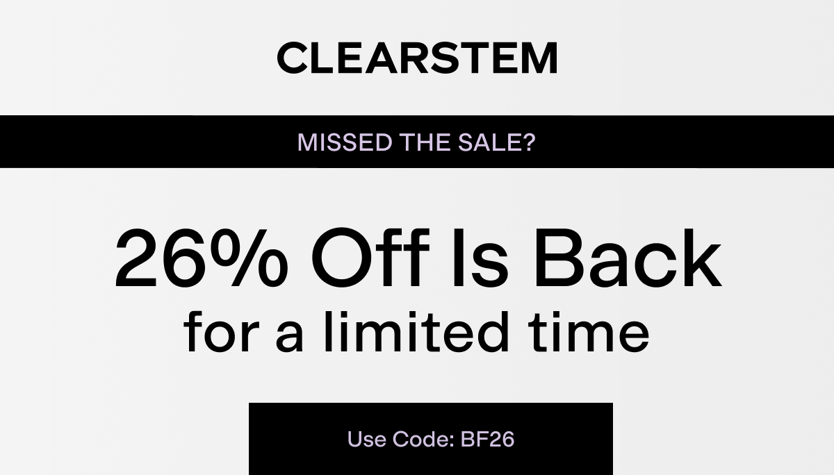 26% Off Is back for a limited time 