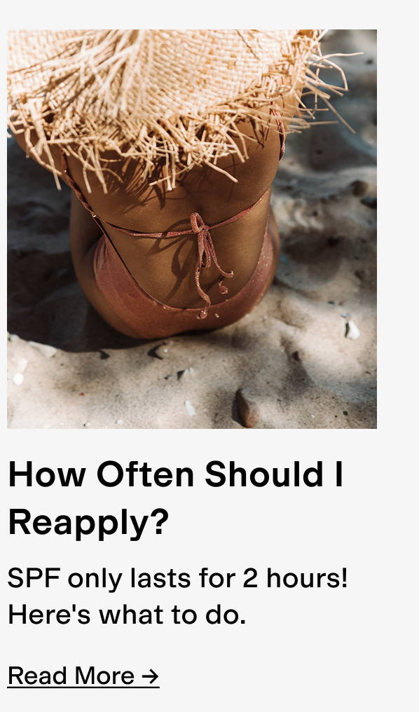 How Often Should You Reapply Sunscreen Daily