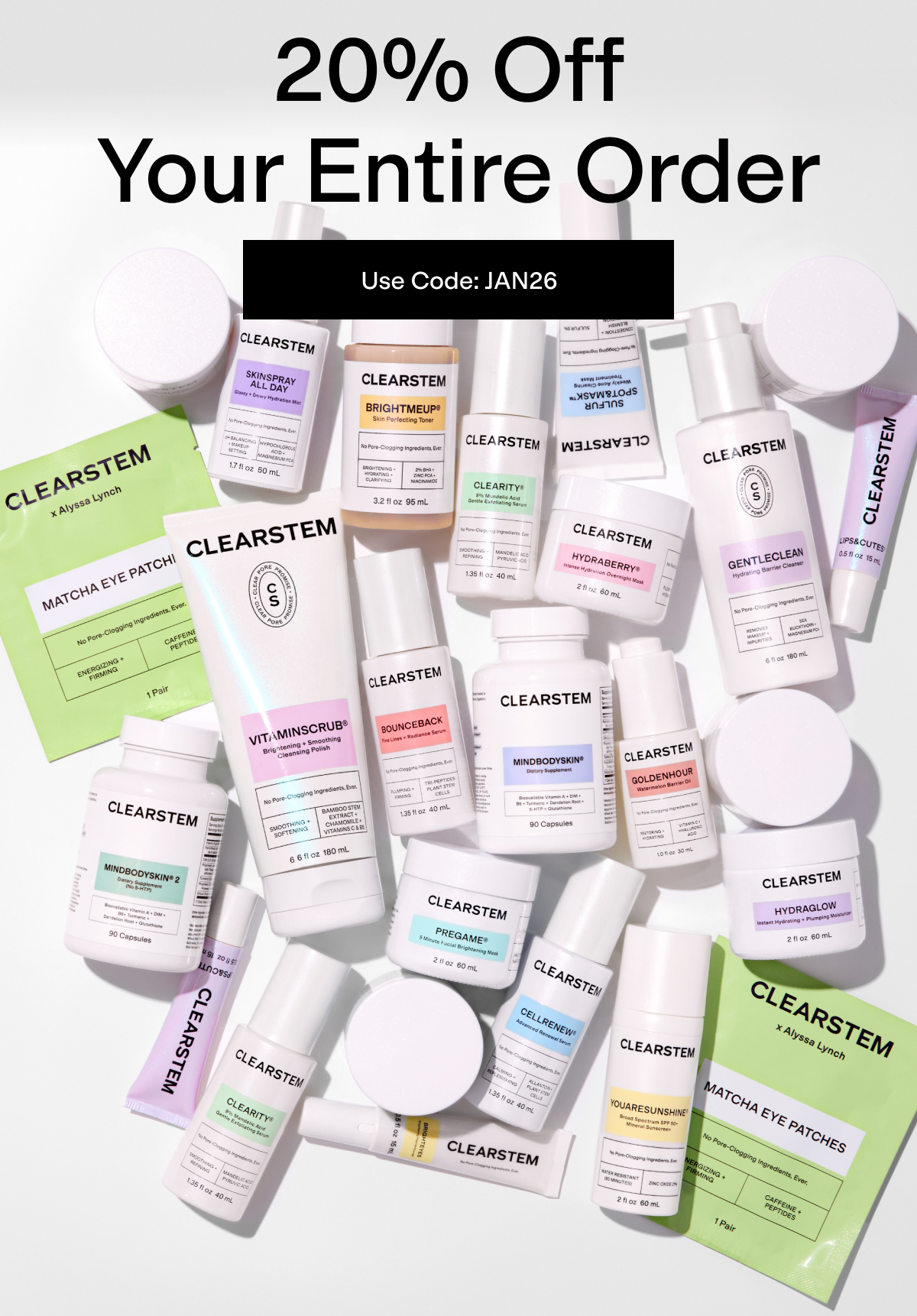 20% Off Your Entire Order