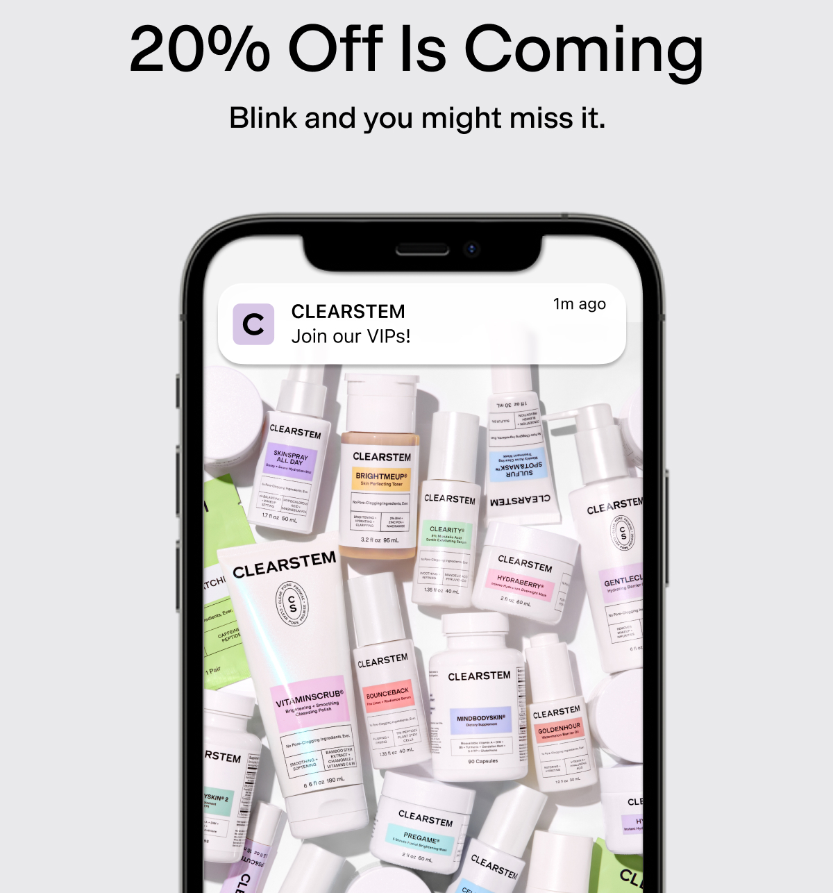 20% Off Is Coming