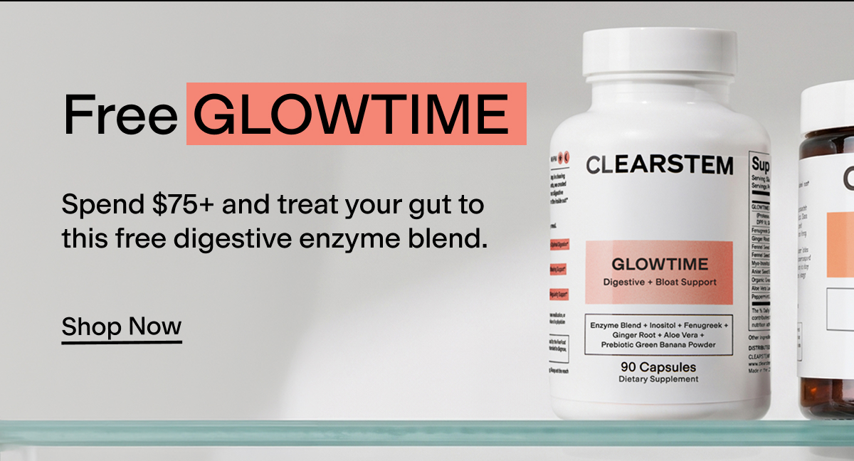 Free GLOWTIME on $75+ 