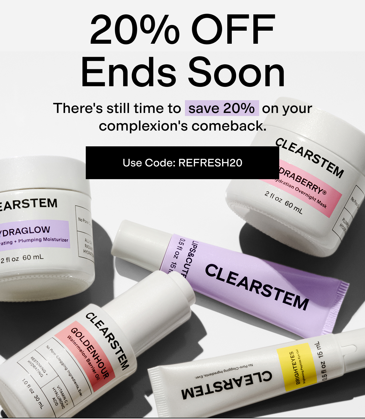 Use code REFRESH20