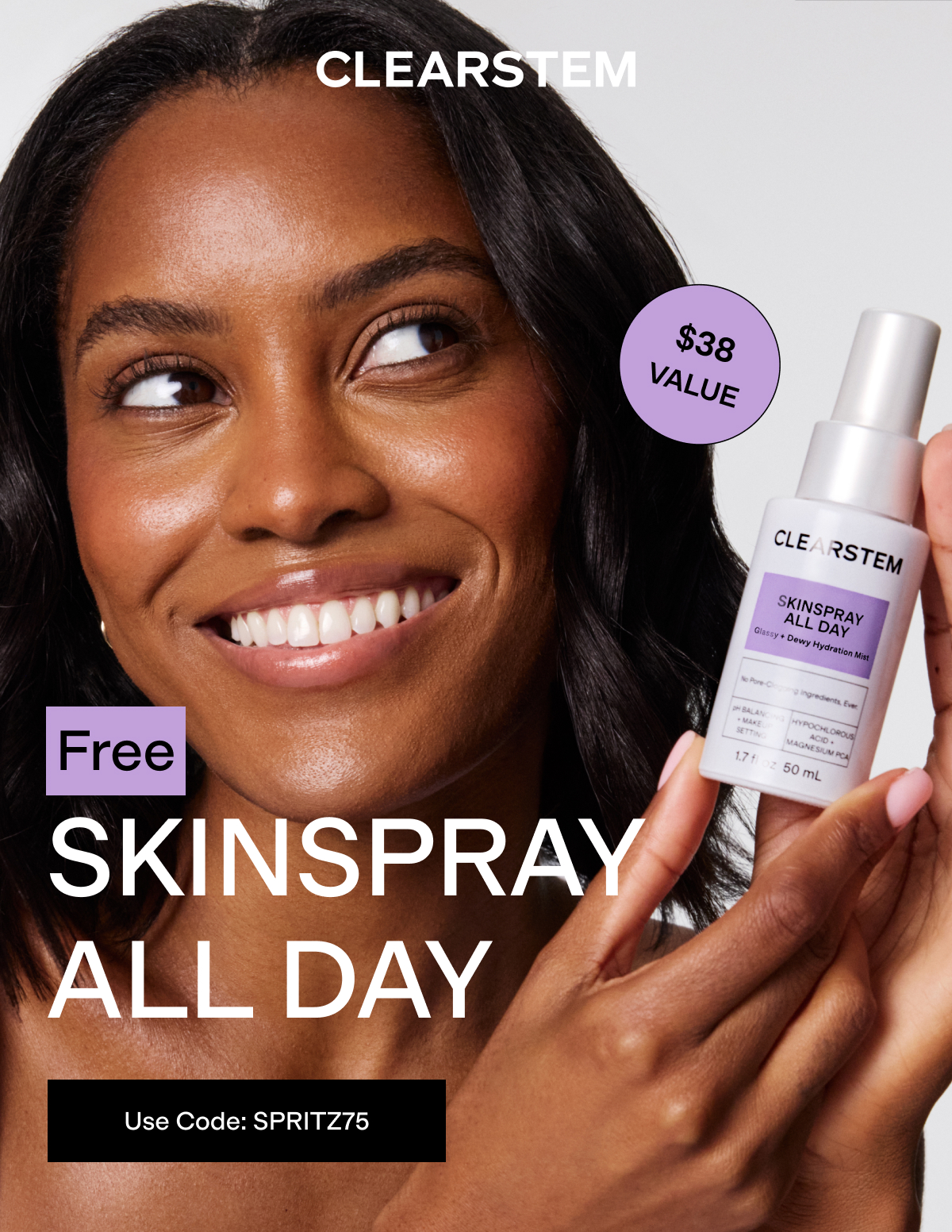Get SKINSPRAY ALL DAY Free