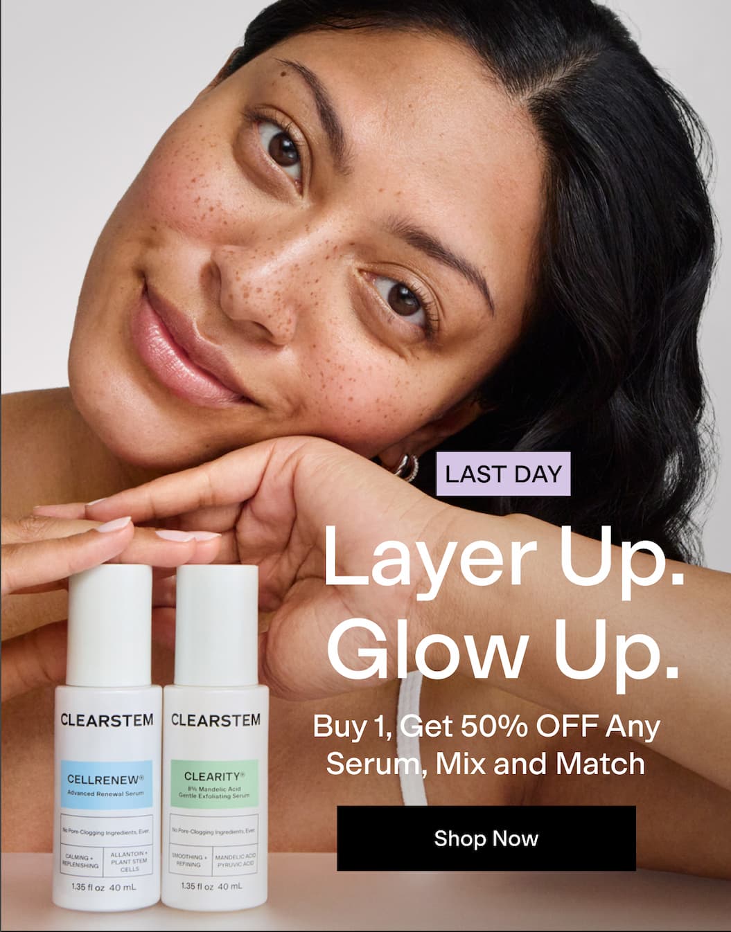 BOGO 50% Off Serums! 