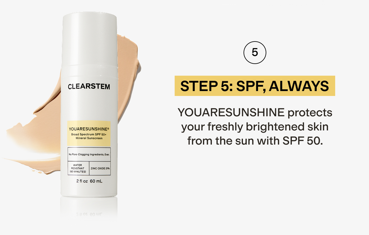 Step 5: SPF, Always 