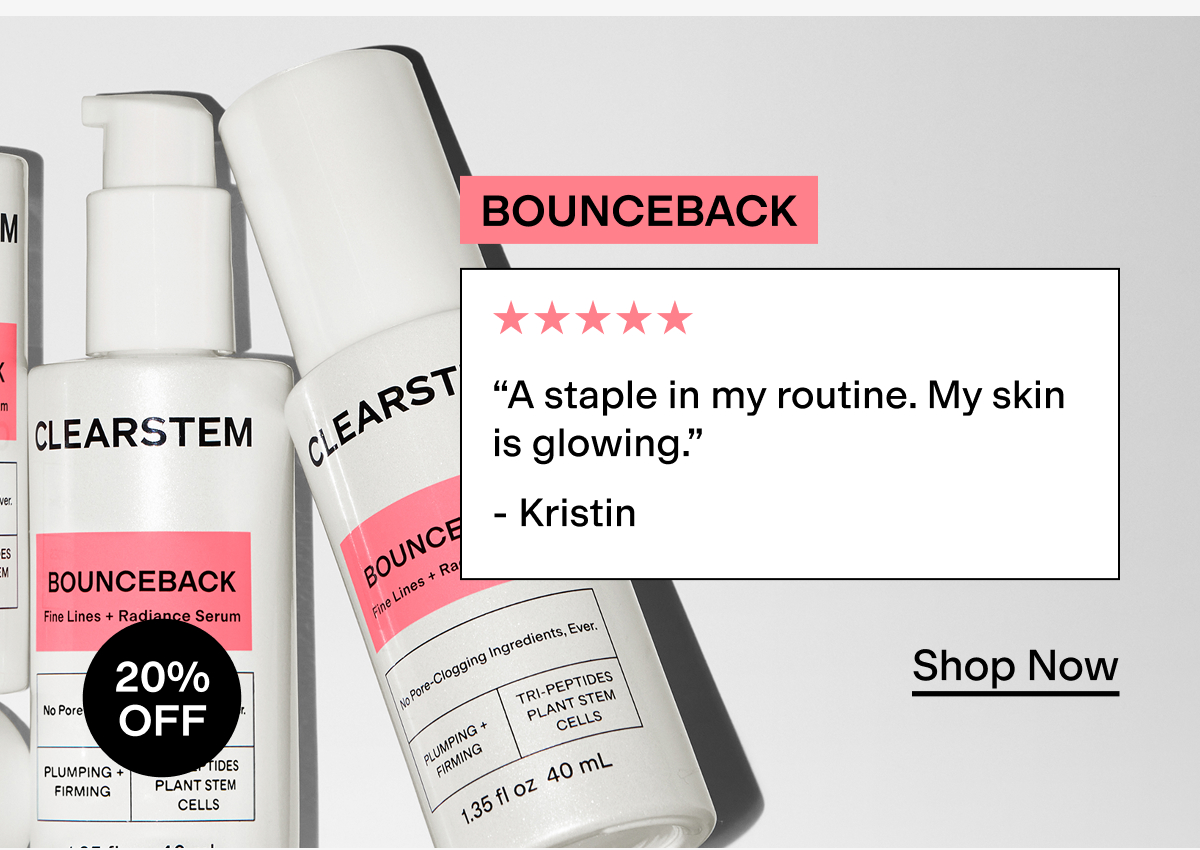 Shop BOUNCEBACK