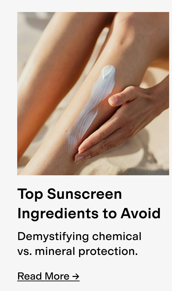 What Are the Top Sunscreen Ingredients to Avoid