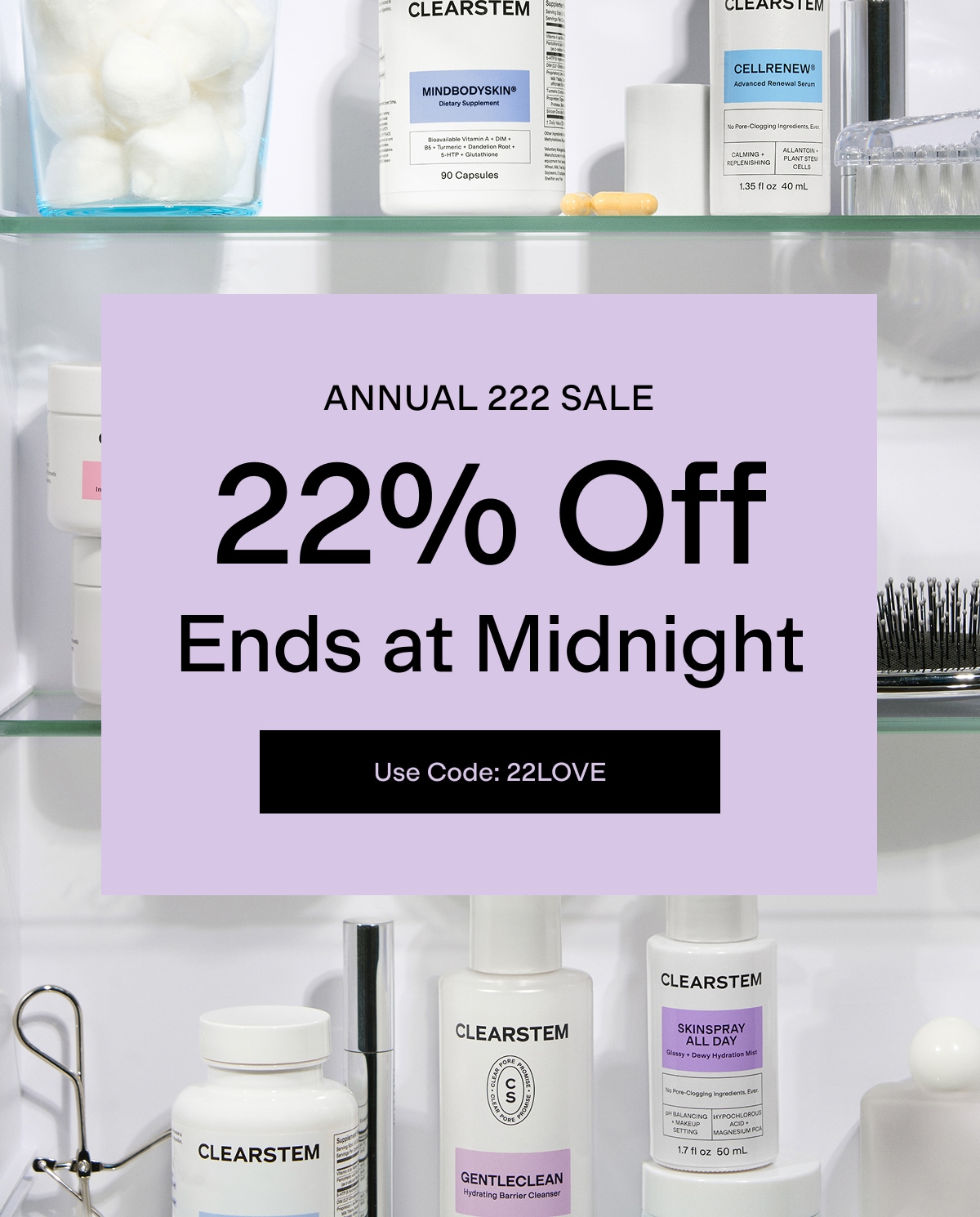 Annual 222 Sale Ends at Midnight