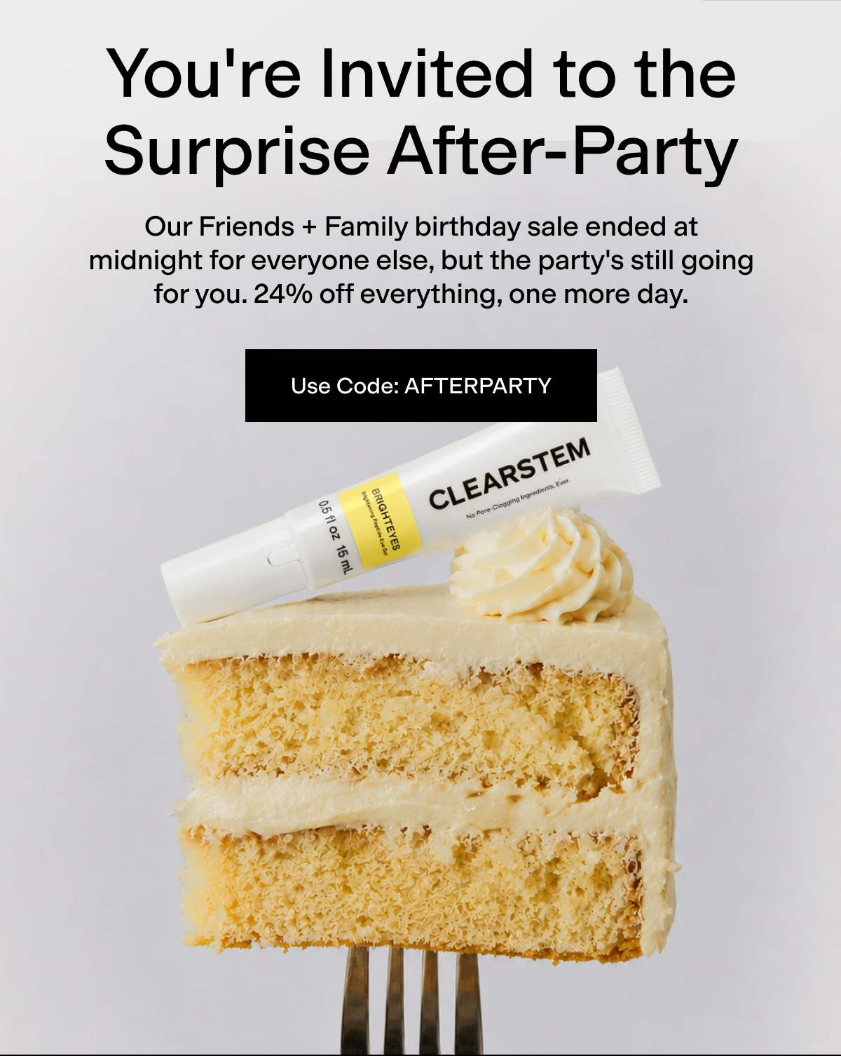 Use Code: AFTERPARTY