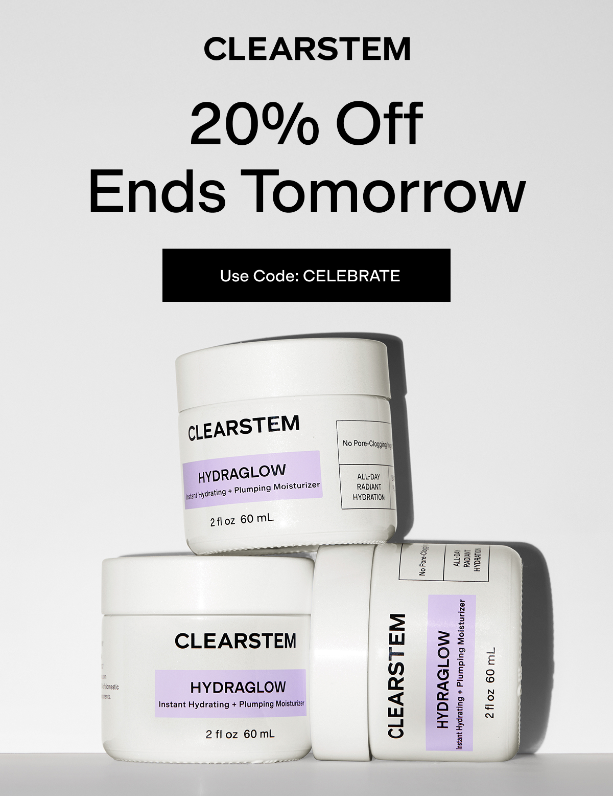 20% Off Ends Tomorrow 