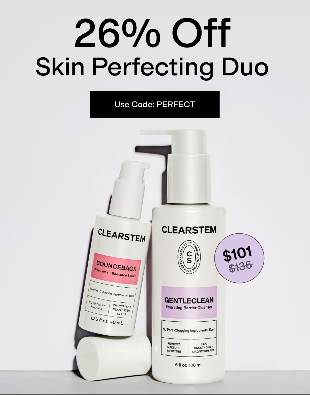 26% off Skin Perfecting Duo