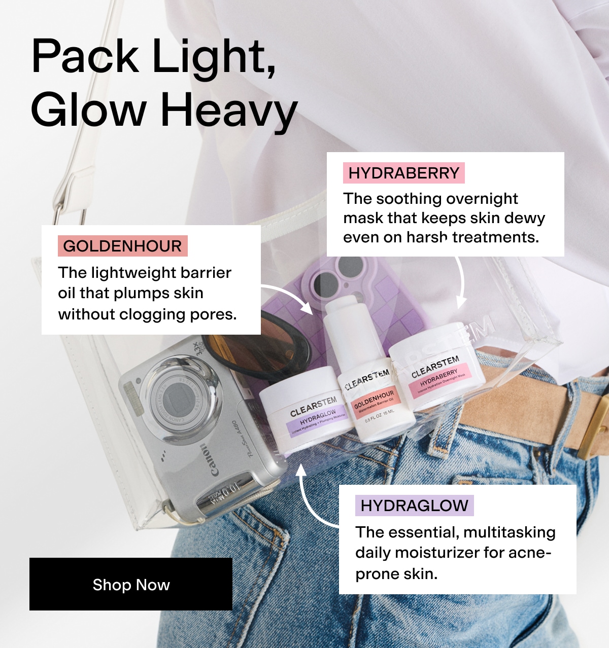 Pack Light, Glow Heavy