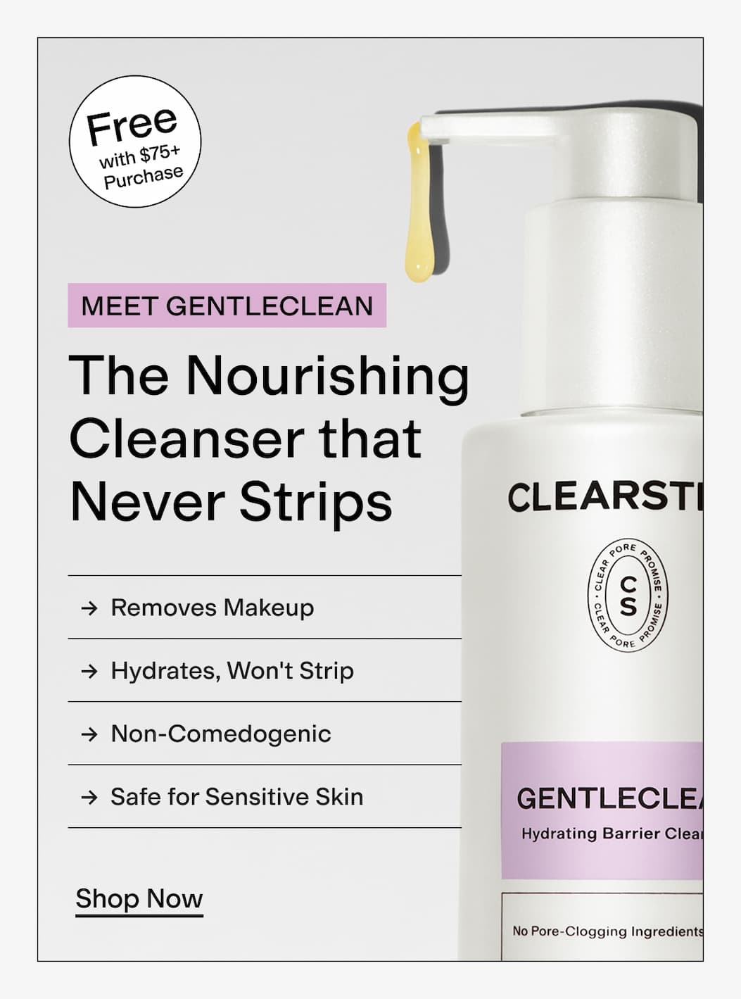 FREE Gentleclean Cleanser on $75