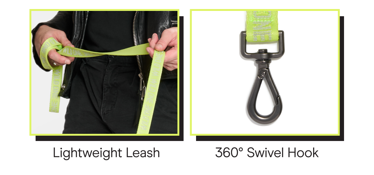 LIGHTWEIGHT LEASH + 360 SWIVEL HOOK
